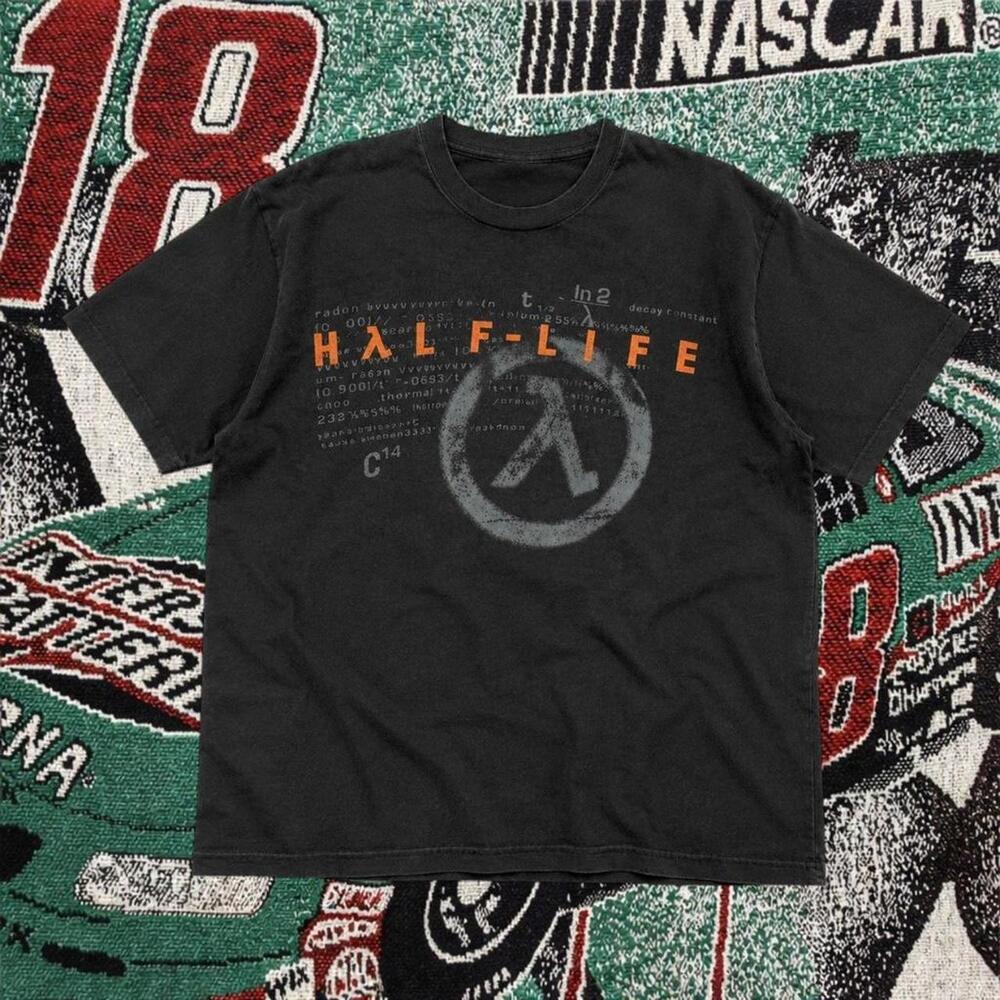 Half Life Science Logo Graphic Tee Black Unisex